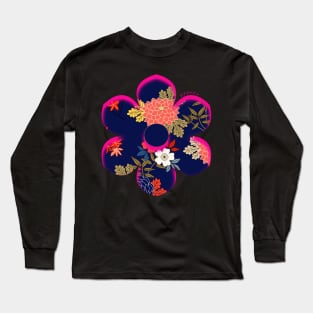 Sakura Aesthetic Japanese Vintage Streetwear Retro Kanji Character Caligraphy 397 Long Sleeve T-Shirt